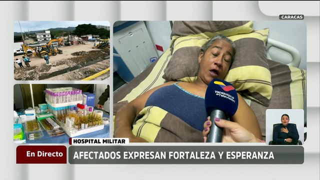Paciente sobreviviente de los terremotos expresa fortaleza y esperanza tras perderlo todo en La Guaira