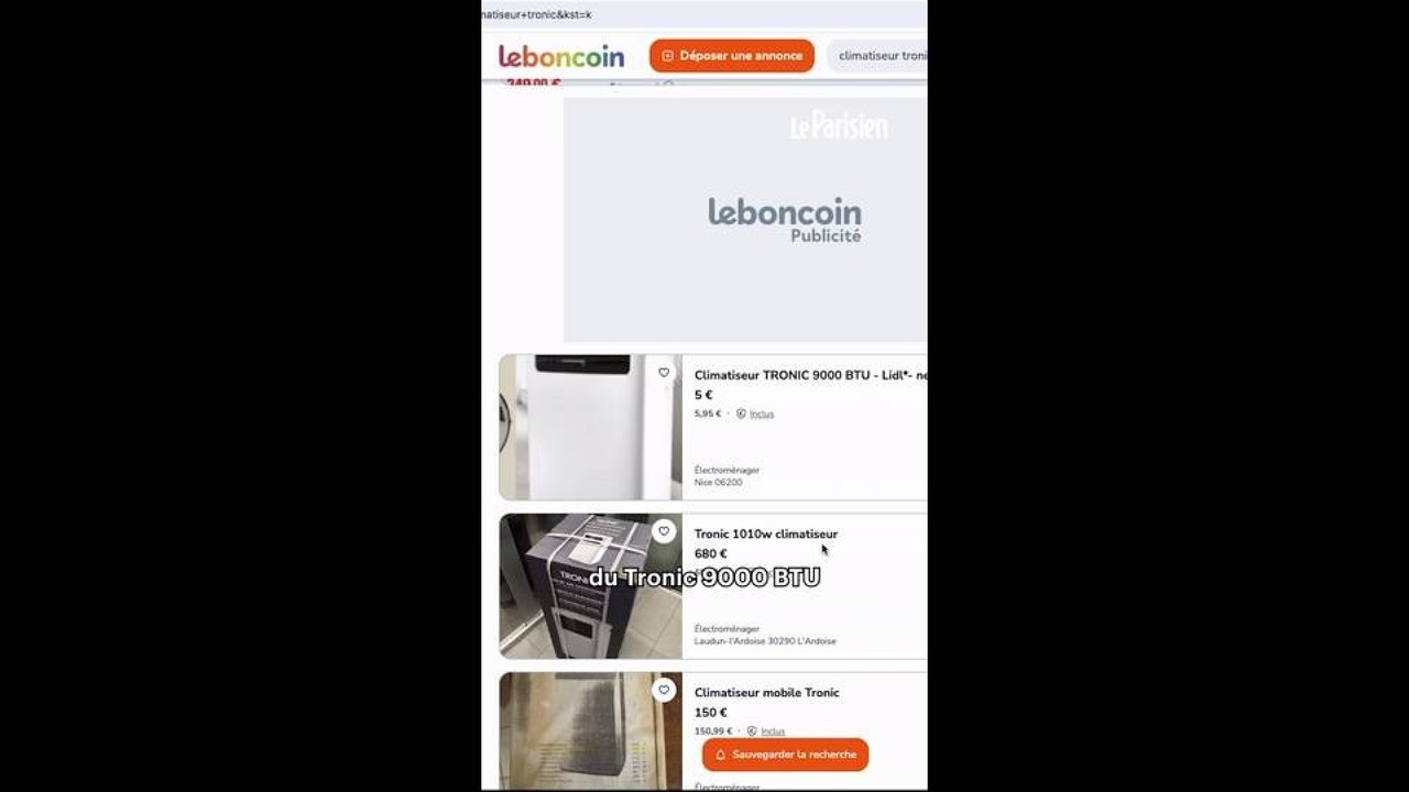 Le business des clims Lidl revendues à prix d'or sur Leboncoin