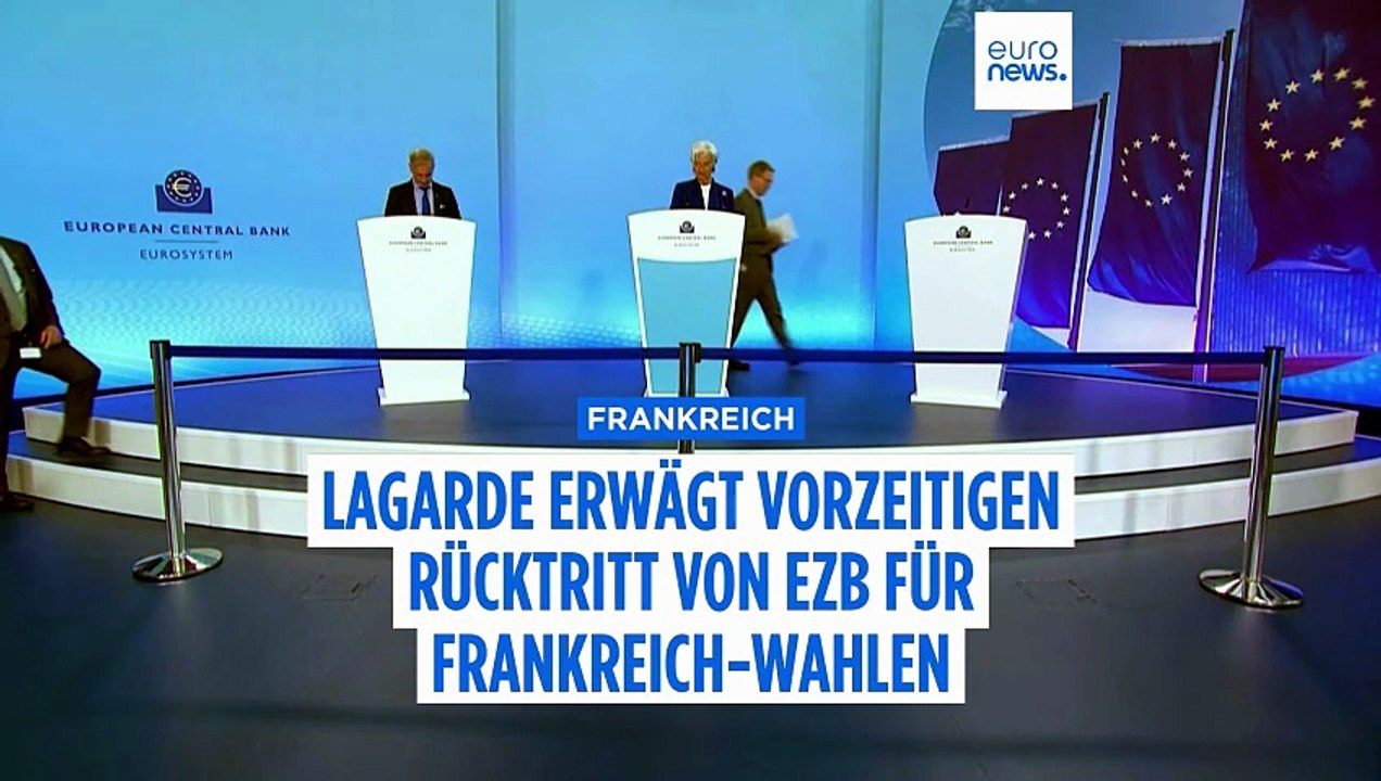 Christine Lagarde erwägt frühen Abschied von der EZB für Rolle bei Frankreich-Wahl