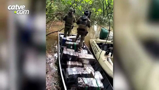 Mais de 770 quilos de maconha são apreendidos em ação conjunta da PF e PM em Foz do Iguaçu
