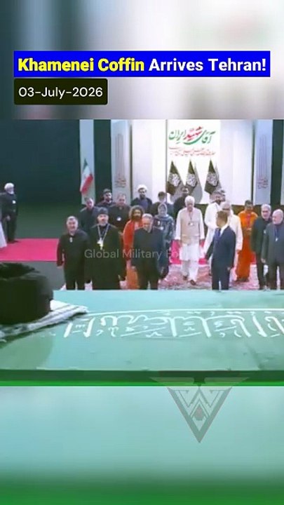 Khamenei's Coffin Displayed in Tehran