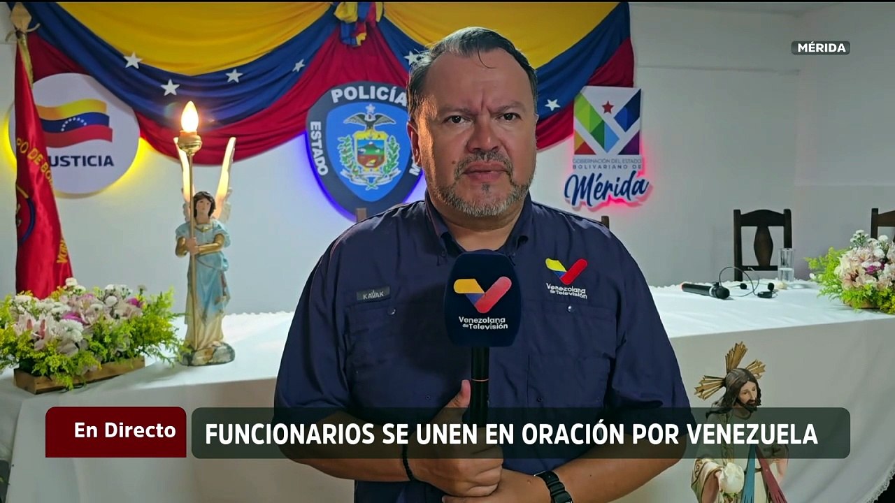 Funcionarios de Mérida elevan plegarias por las víctimas de los eventos sísmicos