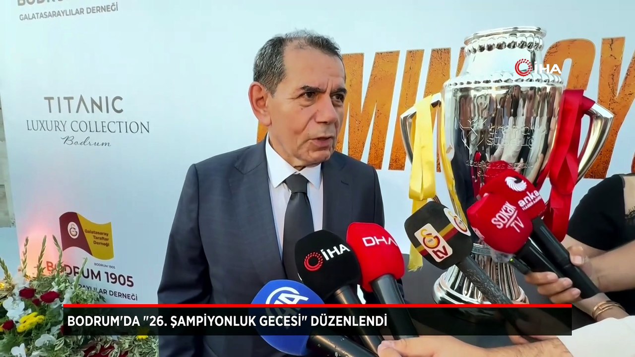 Galatasaray'dan Bodrum'da '26. Şampiyonluk Gecesi' buluşması
