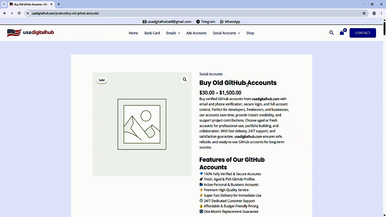 Top 10 Purchase Old Github Accounts With PvA