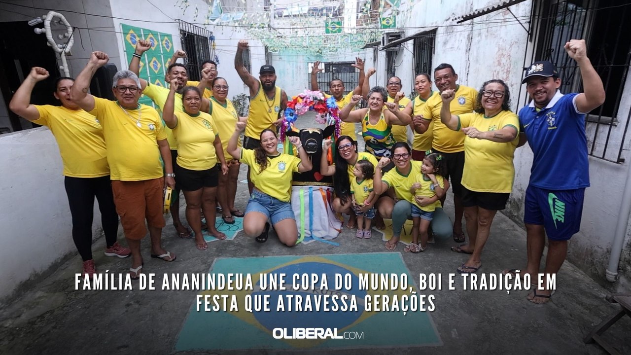 Família de Ananindeua une Copa do Mundo, boi e tradição em festa que atravessa gerações