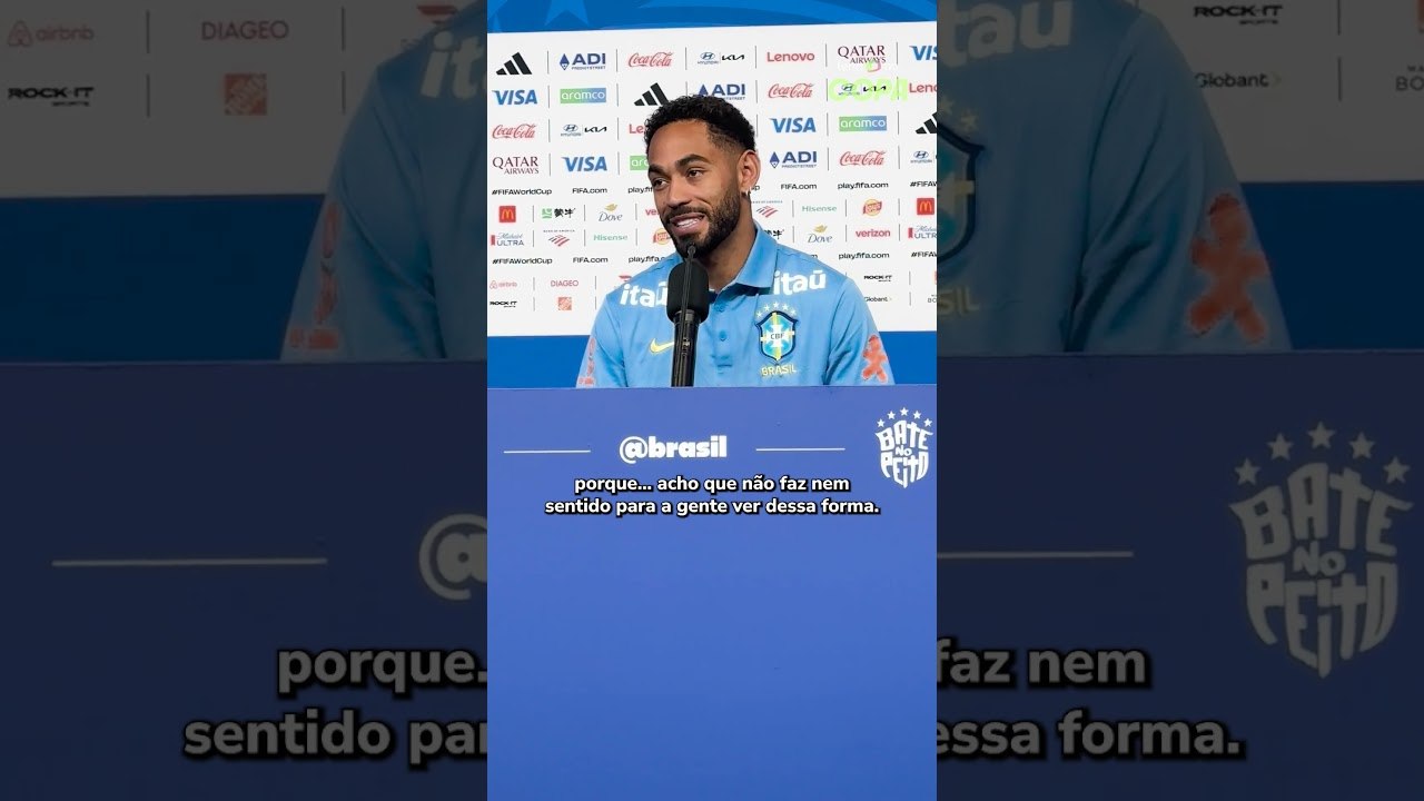 'Brasileiro tem a obrigação de ganhar a Copa', diz Matheus Cunha