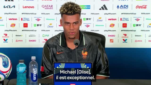 Bleus - Doué : “Michael Olise est exceptionnel et on rigole beaucoup ensemble”