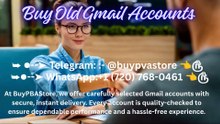 Top Most 99%# Buy Gmail Accounts PVA with  Verification