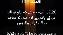Only Allah knows the unseen. Trust His wisdom, stay patient, and let faith guide your heart. 🌿 Quran 67:26  #Quran #Islam #Faith #DailyReminder