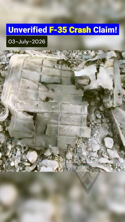 Iran Displays Claimed F-35 Wreckage