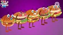 Burger Vs Pizza Finger Family | Burger Vs Pizza Finger Family Nursery Rhymes For Kids In 3D