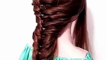 Easy Ponytail braid hairstyle for girls 🎀