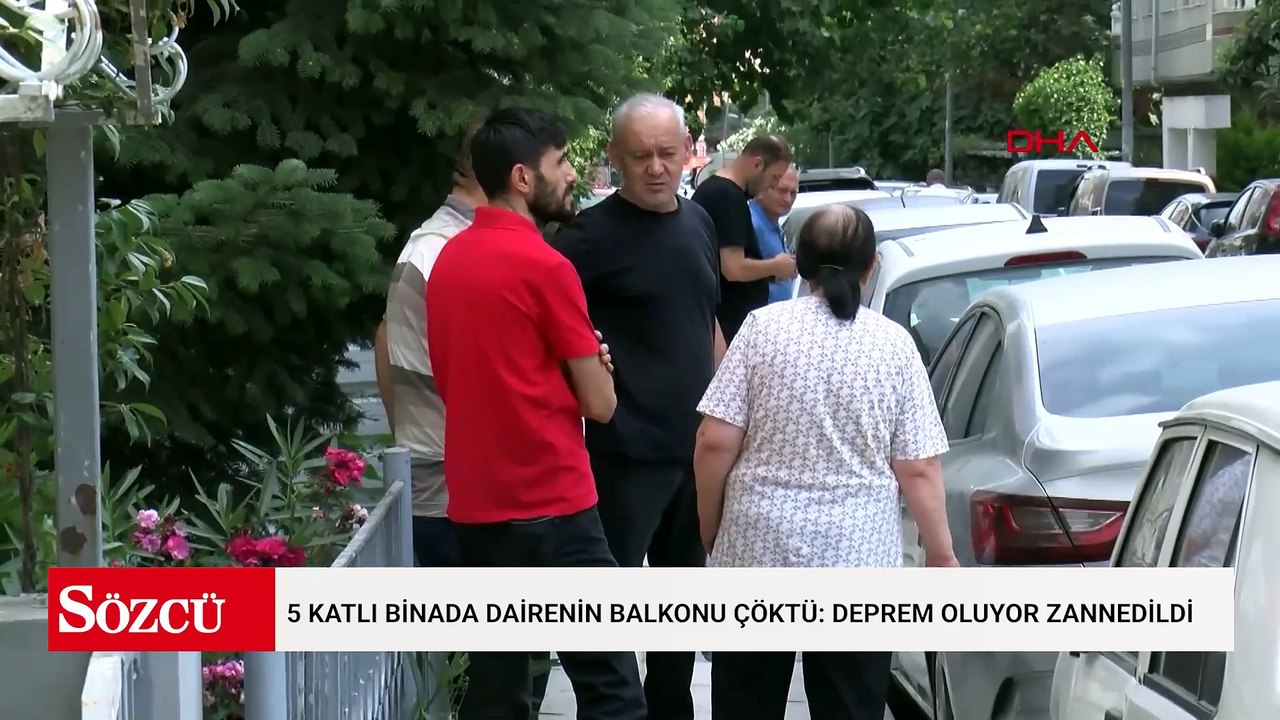 Küçükçekmece'de 5 katlı binada dairenin balkonu çöktü: Deprem oluyor zannedildi