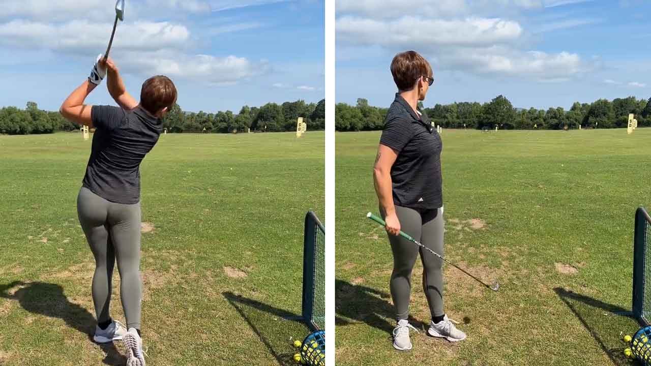 Hannah Brooks teilt humorvolle Videos zu ihrer Rückkehr zum Golf