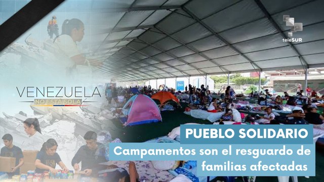 Campamentos transitorios brindan refugio a 455 familias damnificadas en Venezuela