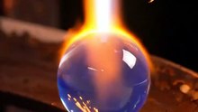 Glass Marbles Flame Polished & Cooled | Mesmerizing Glass ASMR 🔥🔵