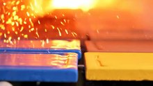 Clay Tiles Moving Through Kiln | Satisfying Ceramic Factory ASMR 🧱🔥