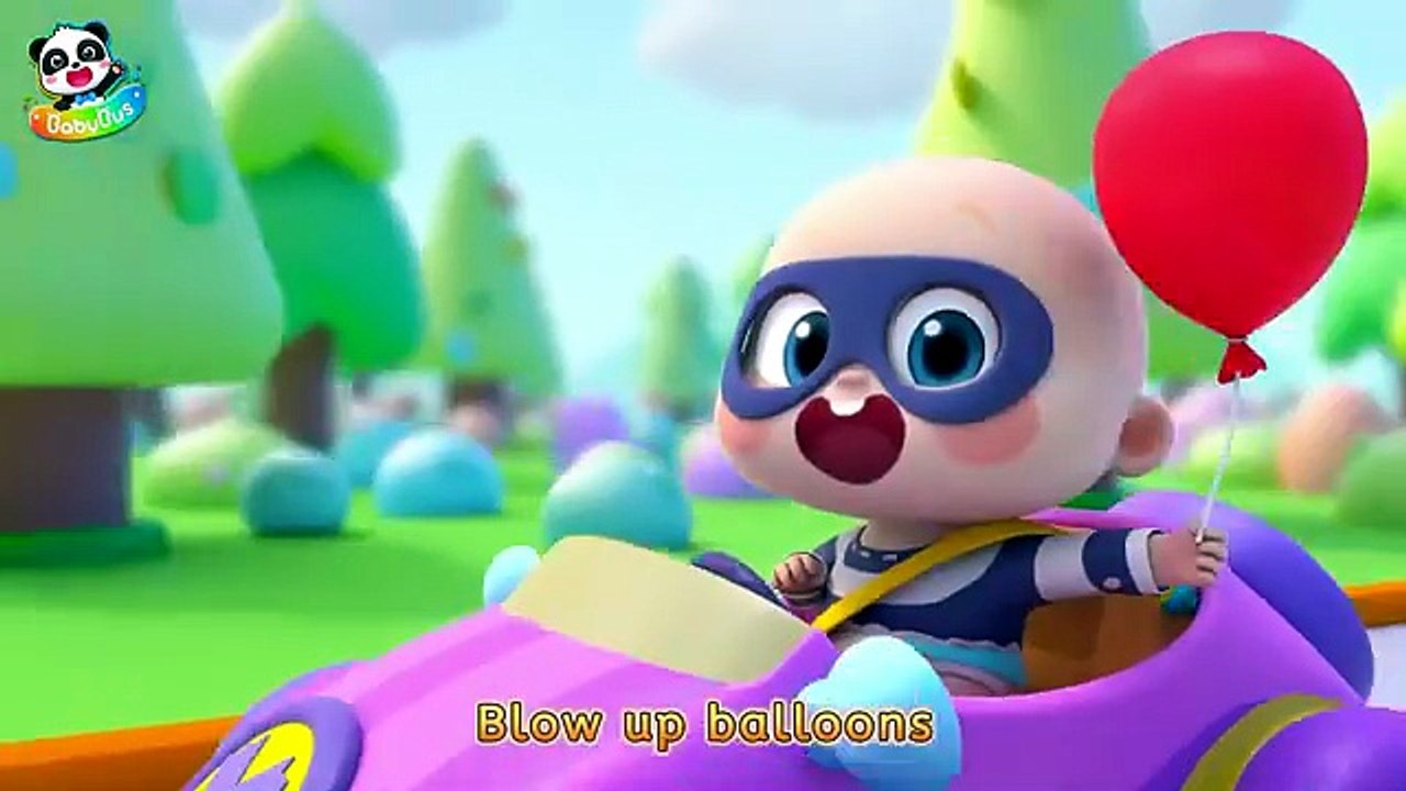 Little Police Chases Thief _ Police Car _ Kids Songs _ Learn Colors _ Neo_s World _ BabyBus