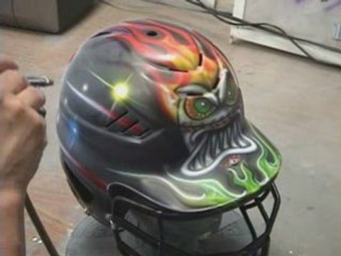 (softball) *airbrush* (softball) +helmet