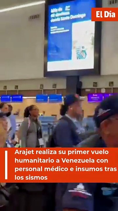 Arajet realiza su primer vuelo humanitario a Venezuela con personal médico e insumos tras los sismos