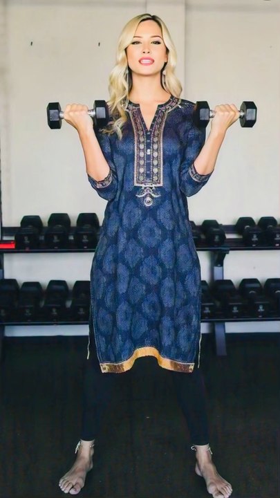 Beautiful gym workout