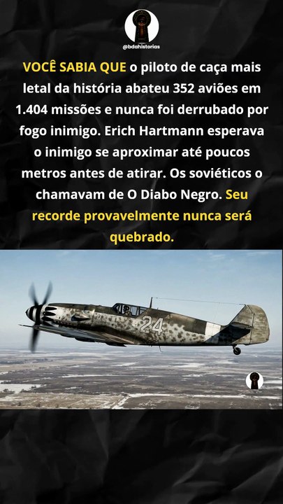 O piloto que abateu 352 aviões inimigos e nunca foi derrubado por fogo inimigo