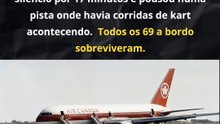 O avião que pousou sem combustível