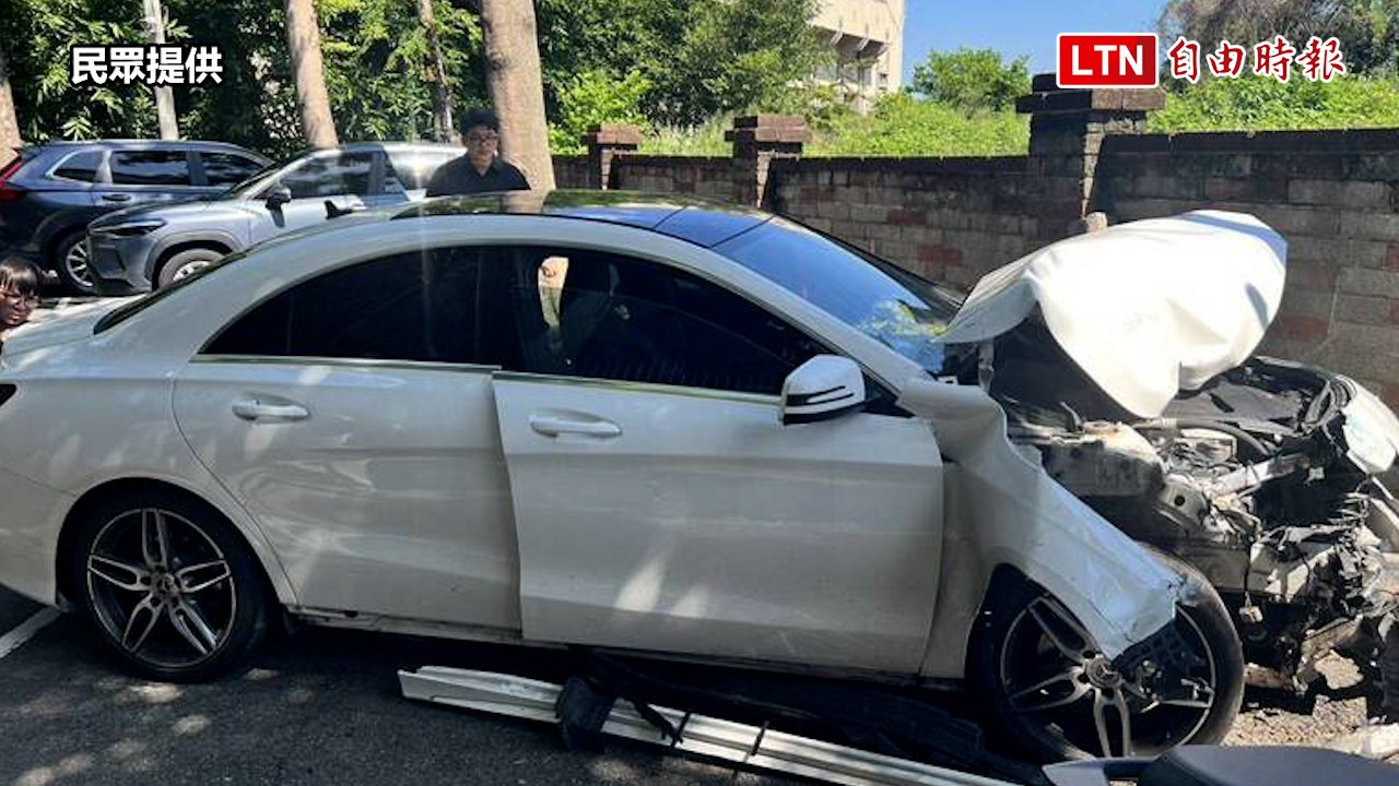 根本沒在停！台中賓士男毒駕 瘋狂撞5汽機車、4人輕傷