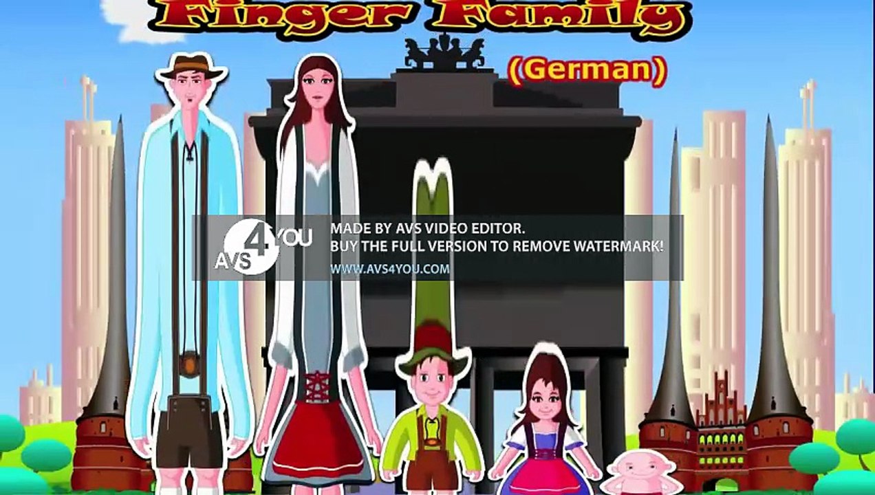German Finger Family Nursery Rhyme WARPED Videogyan FREAKY Deutsch Finger Familie Kinderlieder