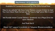 (Courseslibrary.com)Alex Hormozi – ACQ VANTAGE
