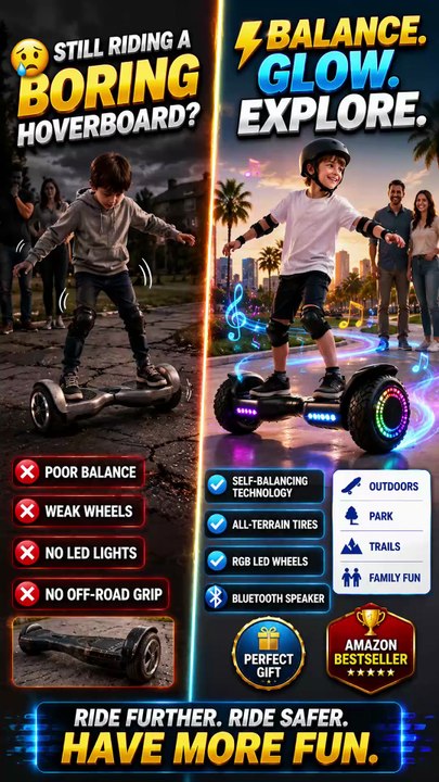 Gyroor Self Balancing Scooter New G13 All Terrain Balancing Scooter with LED Lights