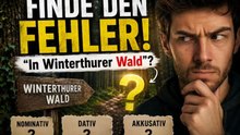 🔍 Finde den Fehler! „in Winterthurer Wald“  | Nominativ, Dativ oder Akkusativ?