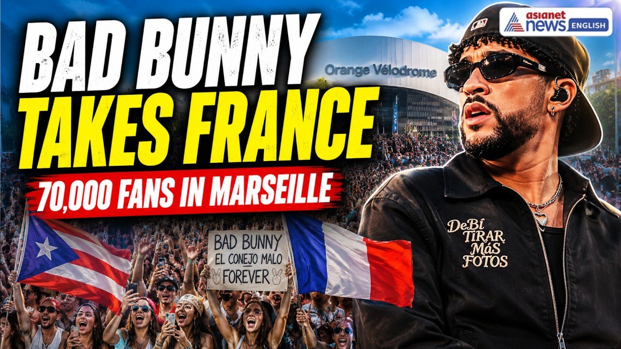 Bad Bunny's Historic France Debut! 70,000 Fans Take Over Marseille Stadium | World Tour 2026