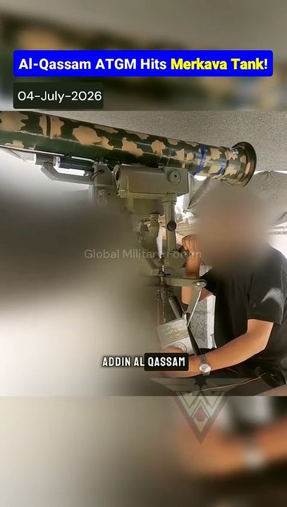 Guided Missile Targets Israeli Armor