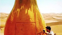 Built A Luxury Secret Desert House Inside A Giant Papaya! 😲🌵