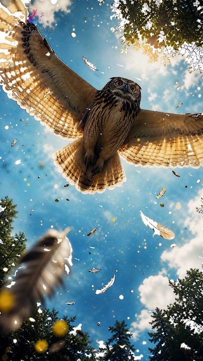 Witness Pure Magic: Majestic Owl Takes Flight! ✨