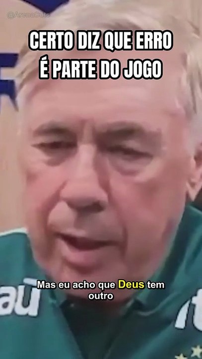 ANCELOTTI: ERRO É PARTE DO JOGO #futebol #erro #jogador #futebolbrasil #Shorts