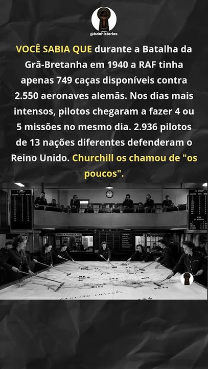 A Batalha da Grã-Bretanha foi decidida por piloto.