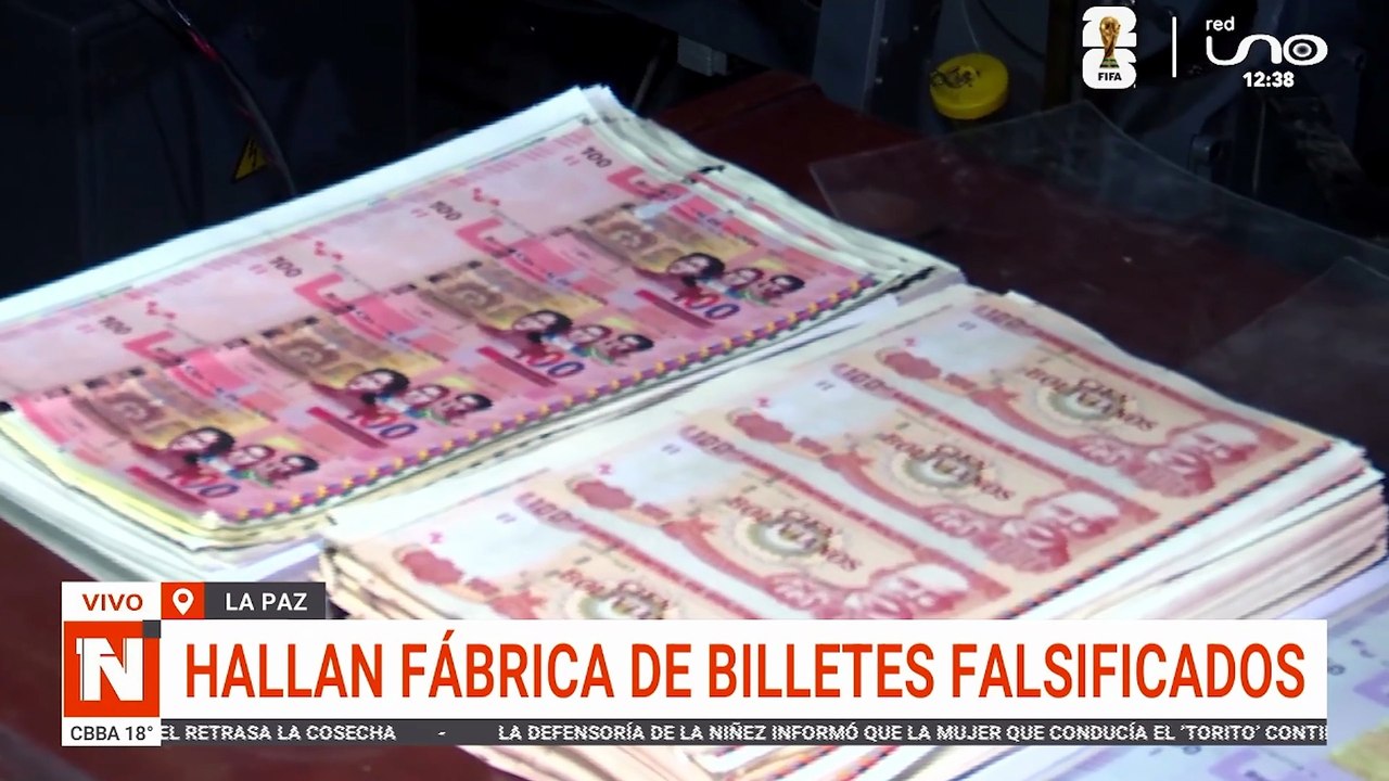 HALLAN FÁBRICA DE BILLETES FALSIFICADOS