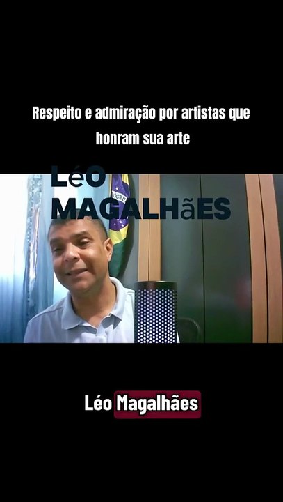 Respeito e admiração por artistas que honram sua arte