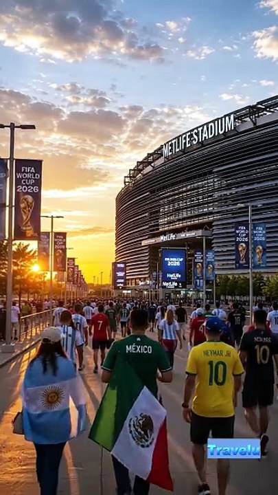 Beautiful Sunset at MetLife Stadium During FIFA World Cup 2026 🌅⚽ New York New Jersey Stadium