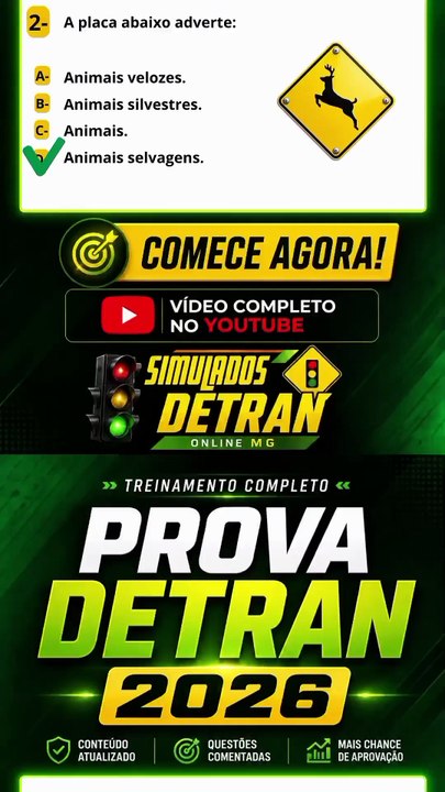 Questões da Prova do Detran 2026