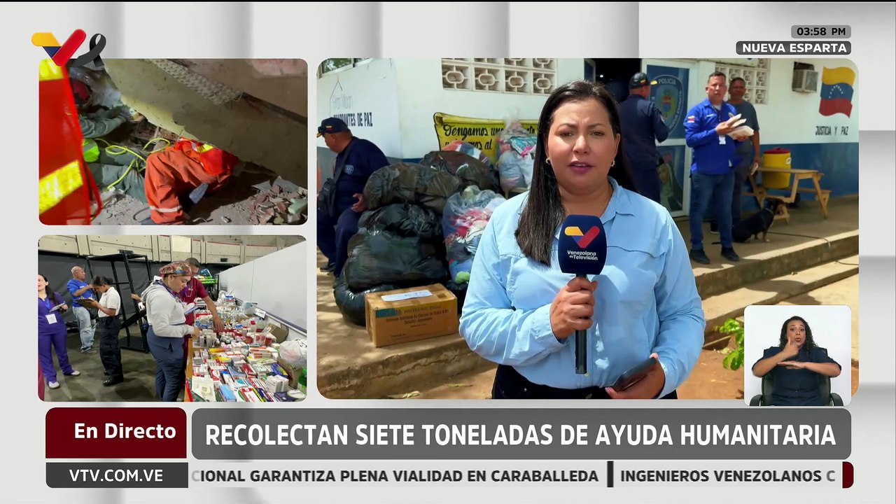 Nueva Esparta | Autoridades recaudan 7 toneladas de insumos y alimentos para ayuda humanitaria