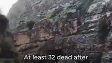 At least 32 dead after overcrowded bus plunges into ravine