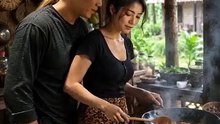 Cooking in a village kitchen🤚