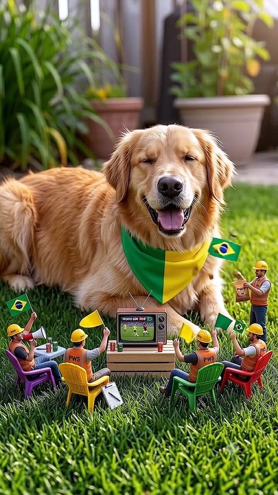Pocket Workers World Cup with Nutella the Golden Retriever