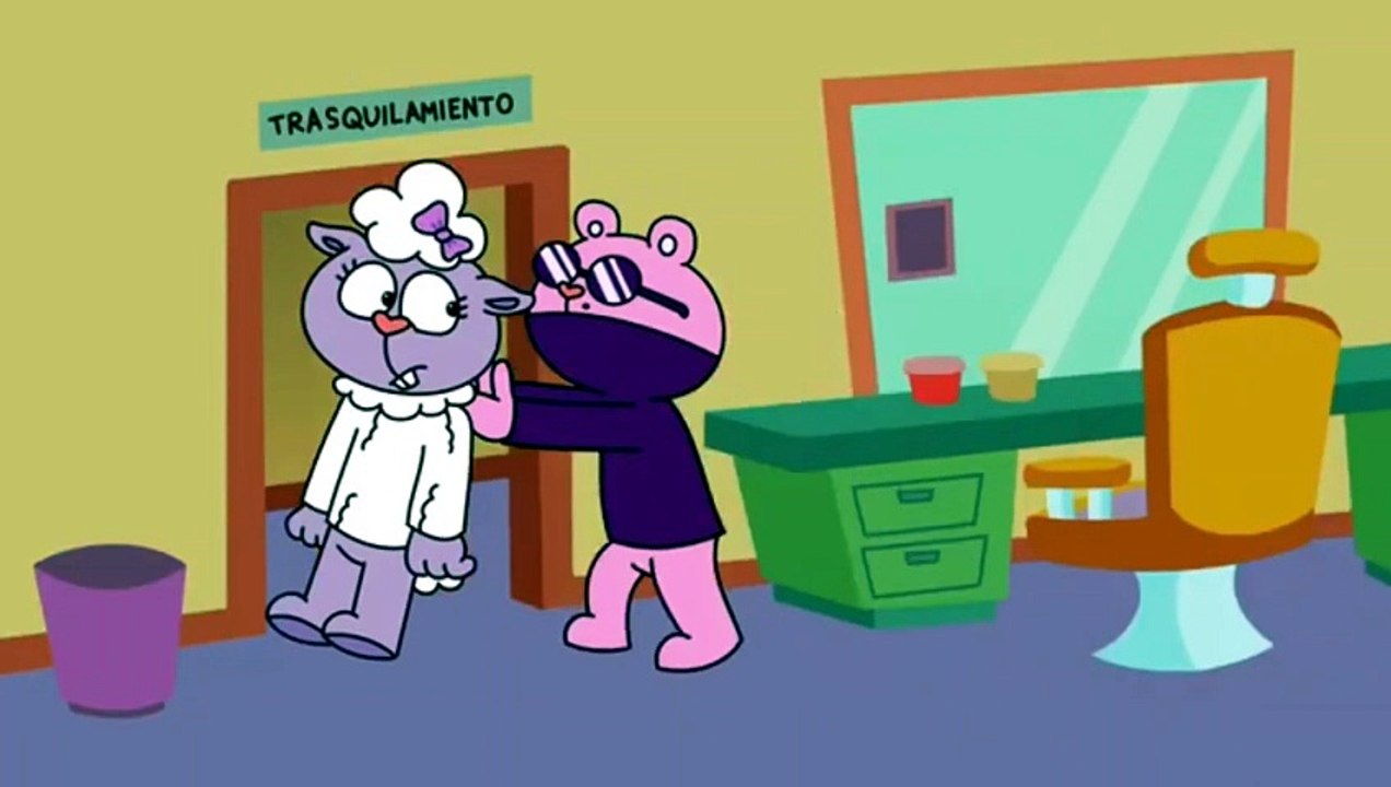 Presenta Presents Happy Tree Friends Fan Made Peluquería The Mole Hair Salon The Mole