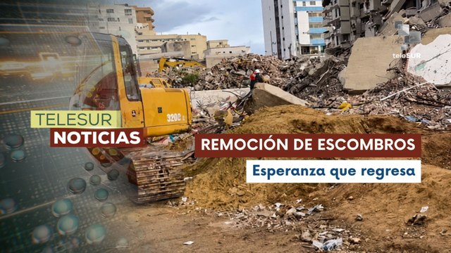 Ministerio de Obras Públicas remueve escombros en Catia La Mar