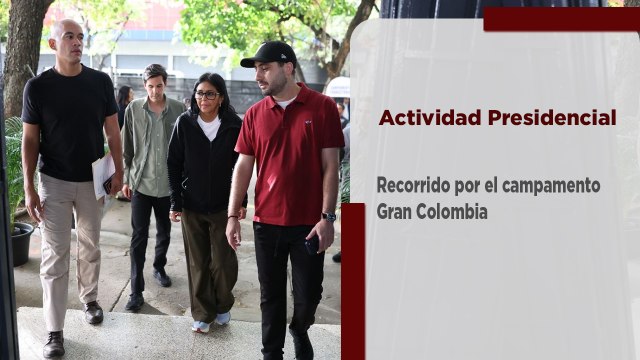 Pdta. (E) Delcy Rodríguez recorre el campamento transitorio Gran Colombia