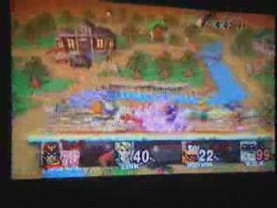 SSBB : Captain Falcon vs Link vs Diddy Kong vs R.O.B